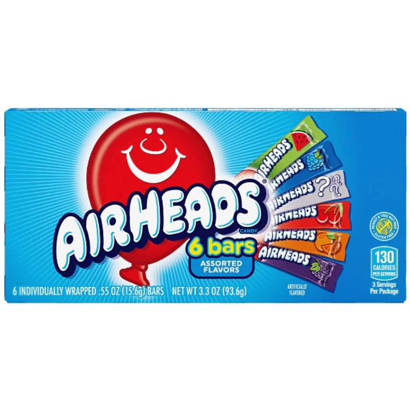 Airheads Bars Assorted 6 Pack (94g)