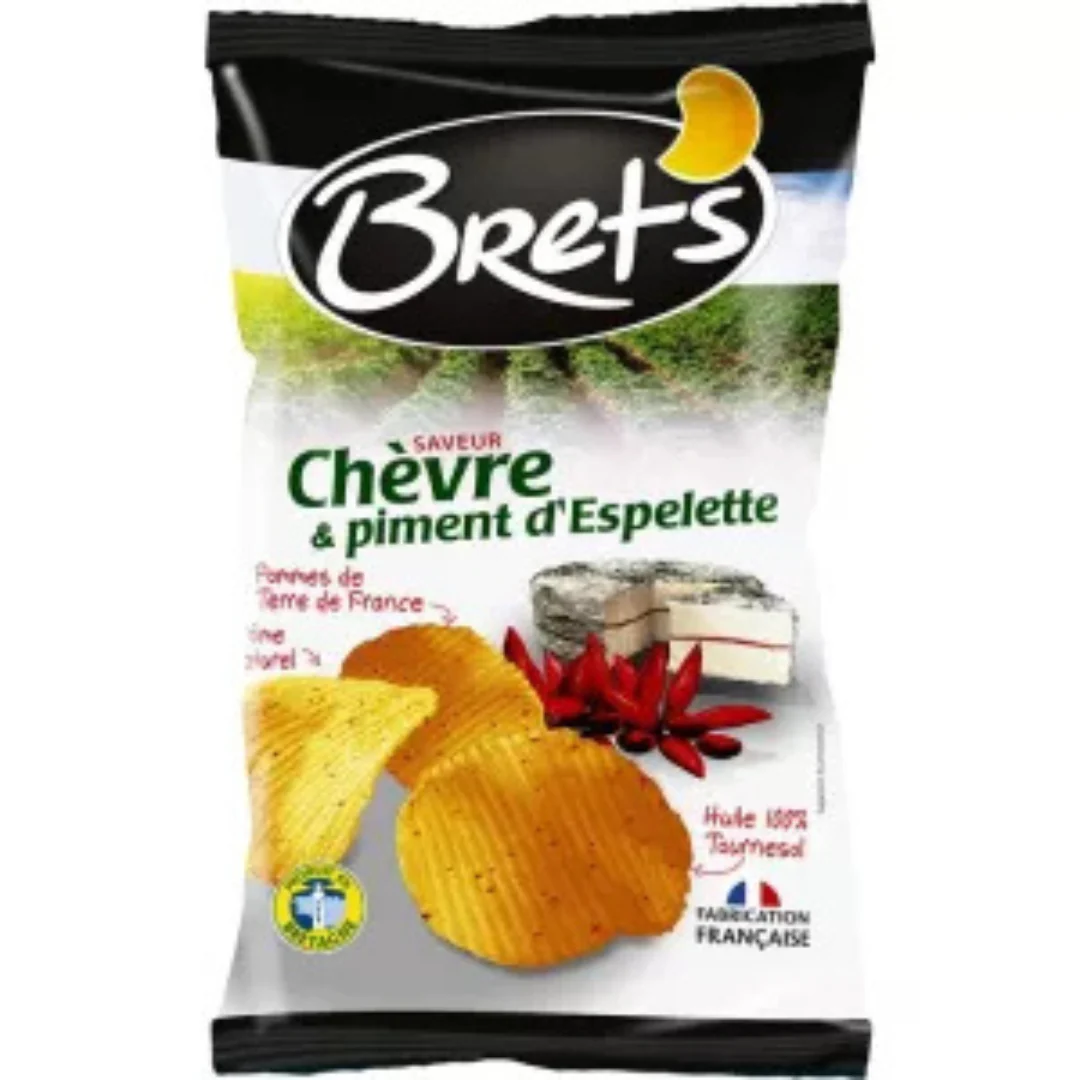 Bret's Goat Cheese & Espelette Pepper Chips 125g