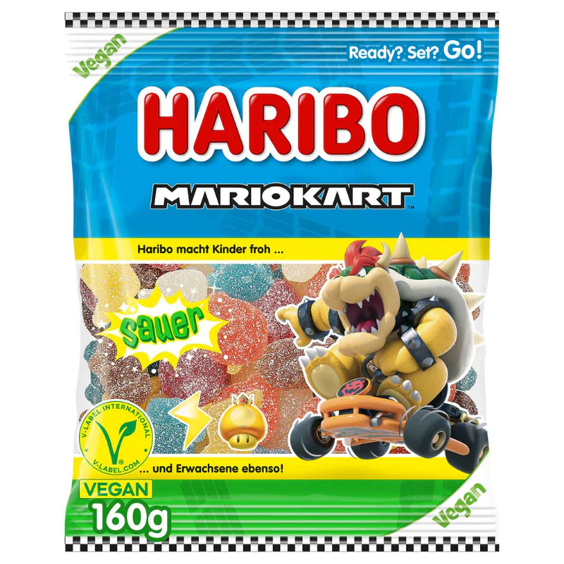 Haribo Mario Kart sour vegan 160g