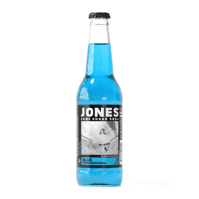Jones Soda - Blue Bubblegum 355ml
