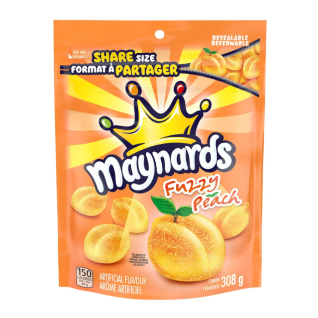 Maynards Fuzzy Peach Giant Share Size 308g