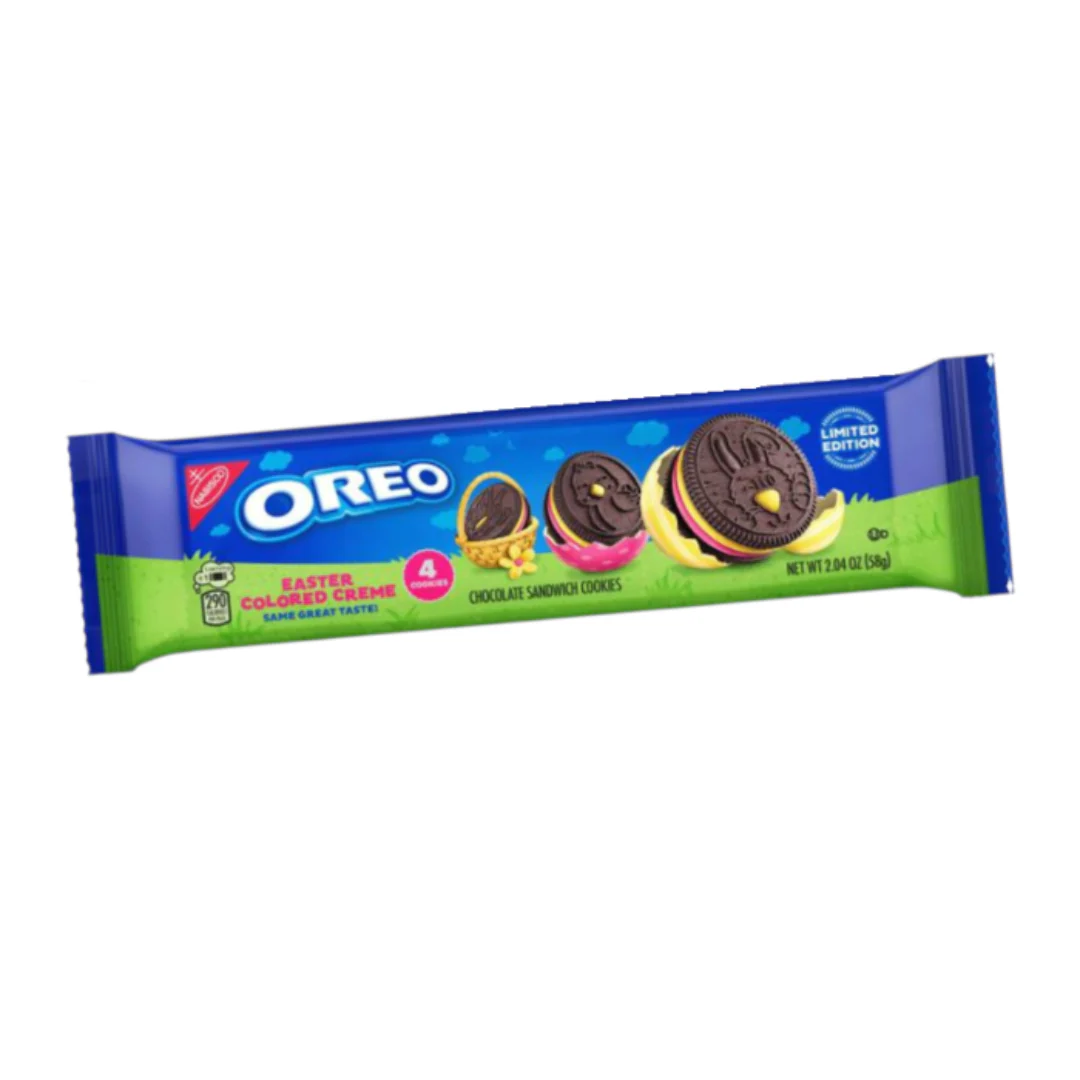 Oreo Easter Coloured Creme King Size Cookies 2.04oz (58g)