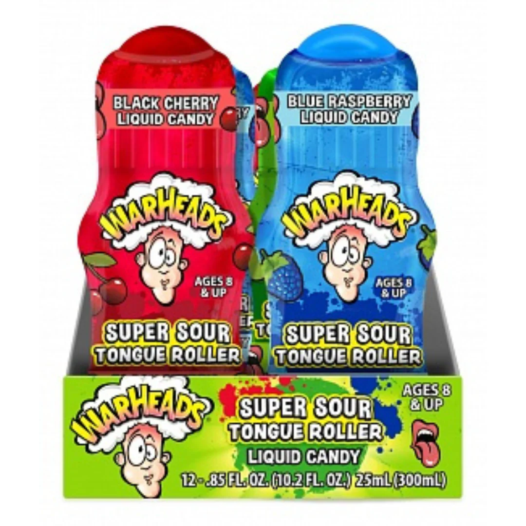 Warheads Super Sour Tongue Roller 25ml - SINGLE UNIT - FLAVOURS VARY